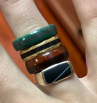 Sunset Paper Micarta Ring